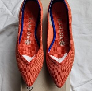 Rothy's The Point Flat - Persimmon Orange